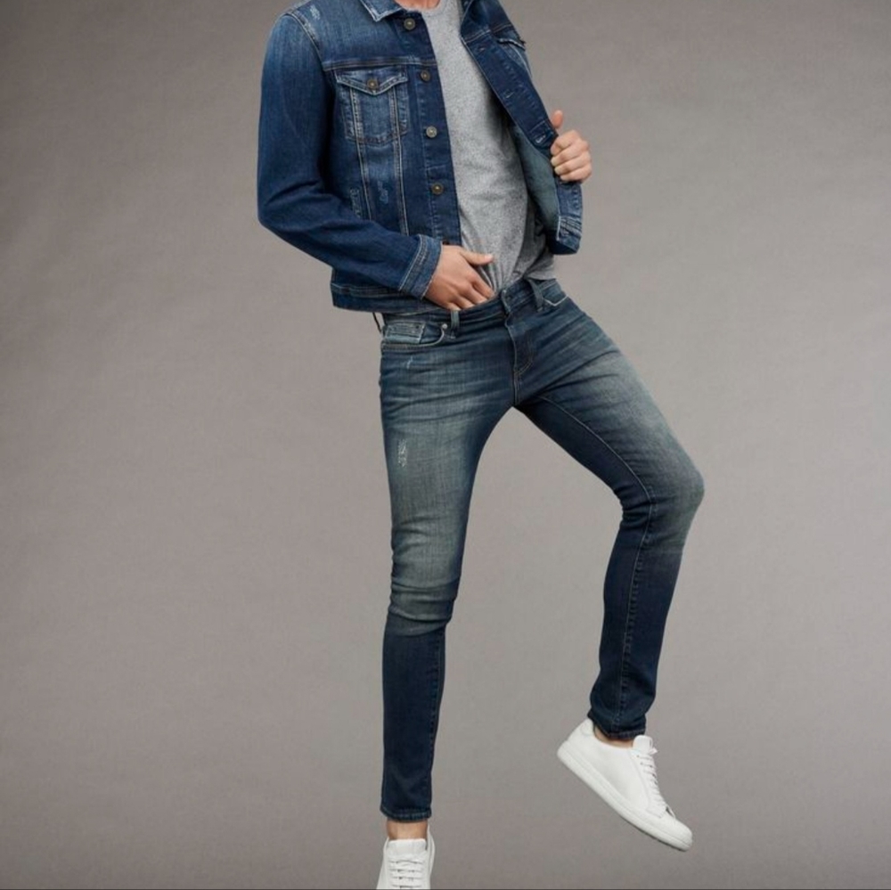 Mavi Daniel low-rise skinny dark wash jeans size 33/32